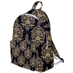 Black And Cream Ornament Damask Vintage The Plain Backpack by ConteMonfrey