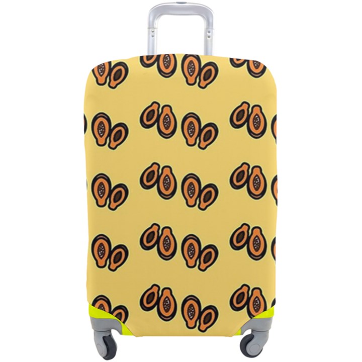 Pastel Orange papaya Luggage Cover (Large)