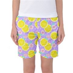 Purple Lemons  Women s Basketball Shorts by ConteMonfrey