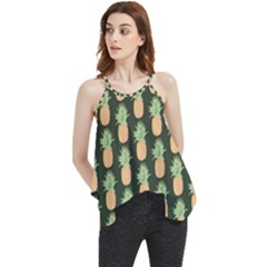Pineapple Green Flowy Camisole Tank Top by ConteMonfrey