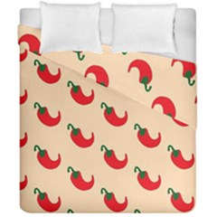 Small Mini Peppers Pink Duvet Cover Double Side (california King Size)