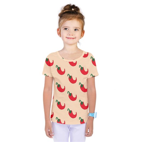 Small Mini Peppers Pink Kids  One Piece Tee by ConteMonfrey