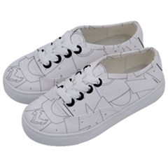 Starship Doodle - Space Elements Kids  Classic Low Top Sneakers by ConteMonfrey