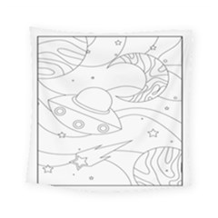 Starships Silhouettes - Space Elements Square Tapestry (small) by ConteMonfrey