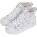 Starships Silhouettes - Space Elements Kids  Hi-Top Skate Sneakers View2