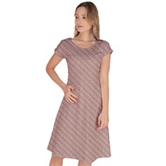 Terracotta Knit Classic Short Sleeve Dress by ConteMonfrey