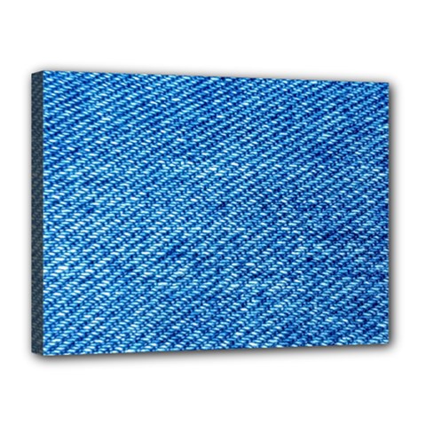 Blue Denim  Canvas 16  X 12  (stretched) by ConteMonfrey