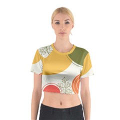 Multi Color Pattern Cotton Crop Top by designsbymallika