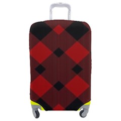 Red Diagonal Plaid Big Luggage Cover (medium) by ConteMonfrey