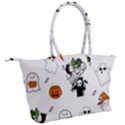 Halloween Jack O Lantern Vector Canvas Shoulder Bag View2