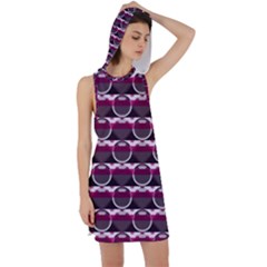 Background Geometric Pattern Orb Pattern Racer Back Hoodie Dress by Ravend