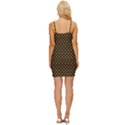 Small Golden Plaids Wrap Tie Front Dress View4