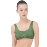 Discreet Green Tea Plaids The Little Details Bikini Top
