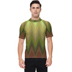 Zig Zag Chevron Classic Pattern Men s Short Sleeve Rash Guard by Celenk