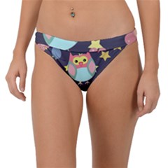 Owl Star Pattern Background Band Bikini Bottom by Wegoenart