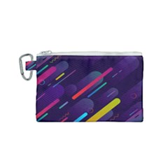 Colorful-abstract-background Canvas Cosmetic Bag (small) by Wegoenart