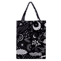 Vector-set-sketch-drawn-with-space Classic Tote Bag by Wegoenart