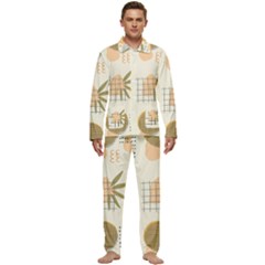 Abstract Art Men s Long Sleeve Velvet Pocket Pajamas Set by designsbymallika