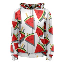 Watermelon Popsicle   Women s Pullover Hoodie by ConteMonfrey