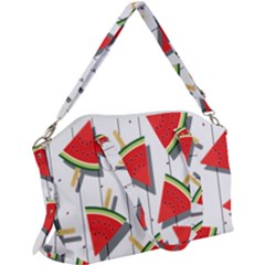 Watermelon Popsicle   Canvas Crossbody Bag by ConteMonfrey