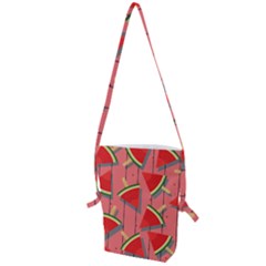 Red Watermelon Popsicle Folding Shoulder Bag by ConteMonfrey