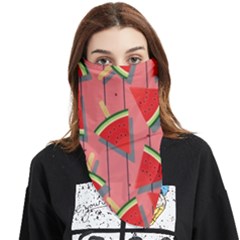 Red Watermelon Popsicle Face Covering Bandana (triangle) by ConteMonfrey