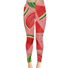 Red Watermelon  Leggings  by ConteMonfrey