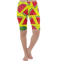 Yellow Watermelon   Cropped Leggings  by ConteMonfrey