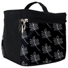 Black Cute Leaves Make Up Travel Bag (big) by ConteMonfrey