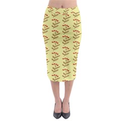 Yellow Fresh Spring Hope Midi Pencil Skirt by ConteMonfrey