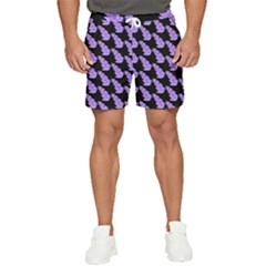 Cute Lavanda Black Men s Runner Shorts by ConteMonfrey