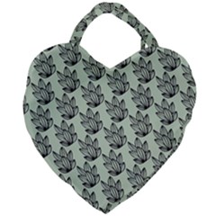 Cactus Lines Giant Heart Shaped Tote by ConteMonfrey