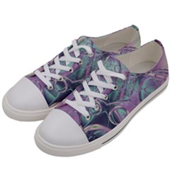 Illustration Fractal Pattern Modern Art Digital Men s Low Top Canvas Sneakers