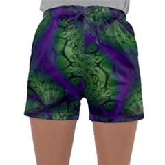 Abstract Fractal Art Pattern Sleepwear Shorts