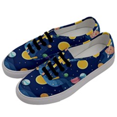 Galaxy Background Men s Classic Low Top Sneakers by danenraven