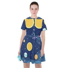 Galaxy Background Sailor Dress by danenraven