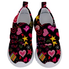 Multicolored Wallpaper, Love Vector Hearts Background Romantic Kids  Velcro No Lace Shoes by Wegoenart