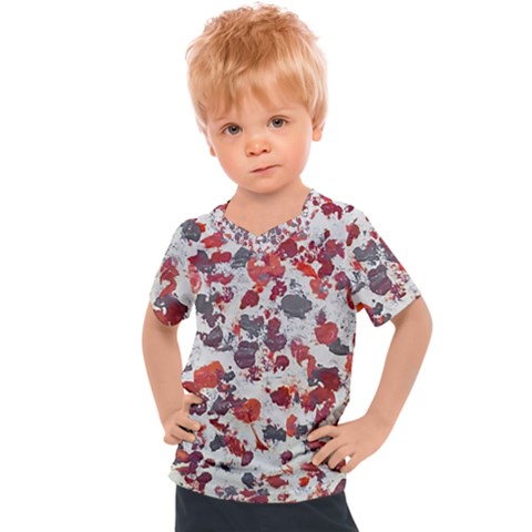Abstract Random Painted Texture Kids  Sports Tee by dflcprintsclothing
