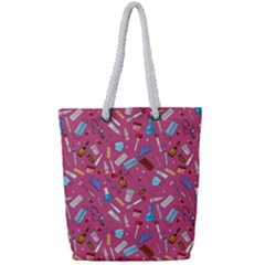 Medical Devices Full Print Rope Handle Tote (small) by SychEva
