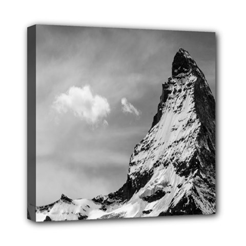 Matterhorn Switzerland Mountain Nature Mini Canvas 8  X 8  (stretched) by Wegoenart