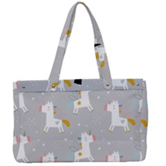 Cute Unicorns Canvas Work Bag by ConteMonfrey