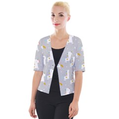 Cute Unicorns Cropped Button Cardigan by ConteMonfrey