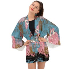 Gondola Ride   Long Sleeve Kimono by ConteMonfrey