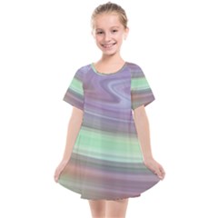 Gradient Blue Green Kids  Smock Dress by ConteMonfrey