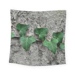 Vine On Damaged Wall Photo Square Tapestry (small) by dflcprintsclothing