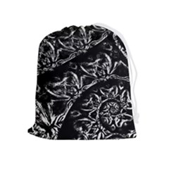 Skeletal Fractals Drawstring Pouch (xl) by MRNStudios