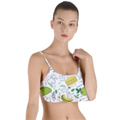 Hamburger With Fruits Seamless Pattern Layered Top Bikini Top 