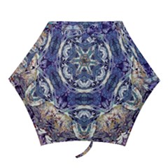 Amethyst Repeats Mini Folding Umbrellas by kaleidomarblingart