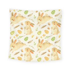 Cute Rabbits - Easter Spirit  Square Tapestry (small) by ConteMonfrey