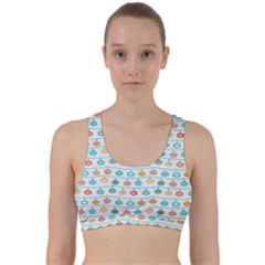 Christmas Textur Back Weave Sports Bra by artworkshop